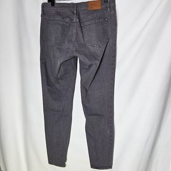J.CREW Gray Toothpick Skinny Jeans Factory Whiskering Sz 30 - Picture 4 of 15